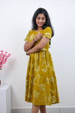 MANGAI new Premium Alpine MAXI Frock Nightgown's for Trending Collection's | Side Pocket with Back Tie Rope | Fancy Petal Sleeve's | Stylish Nightwear for Stylish Woman & Teenage Girl's  (MAL)