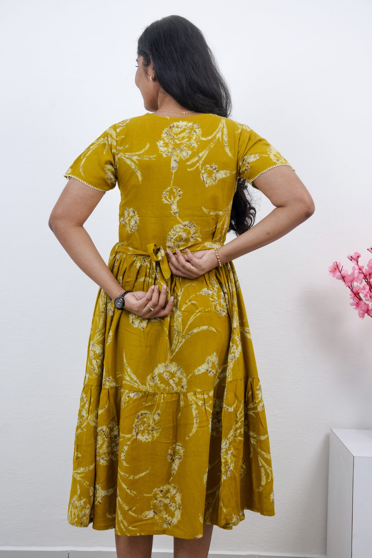 MANGAI new Premium Alpine MAXI Frock Nightgown's for Trending Collection's | Side Pocket with Back Tie Rope | Fancy Petal Sleeve's | Stylish Nightwear for Stylish Woman & Teenage Girl's  (MAL)