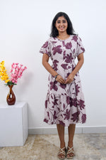 MANGAI new Premium Alpine MAXI Frock Nightgown's for Trending Collection's | Side Pocket with Back Tie Rope | Fancy Petal Sleeve's | Stylish Nightwear for Stylish Woman & Teenage Girl's  (MAL)