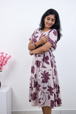 MANGAI new Premium Alpine MAXI Frock Nightgown's for Trending Collection's | Side Pocket with Back Tie Rope | Fancy Petal Sleeve's | Stylish Nightwear for Stylish Woman & Teenage Girl's  (MAL)