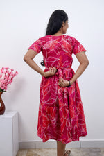 MANGAI new Premium Alpine MAXI Frock Nightgown's for Trending Collection's | Side Pocket with Back Tie Rope | Fancy Petal Sleeve's | Stylish Nightwear for Stylish Woman & Teenage Girl's  (MAL)