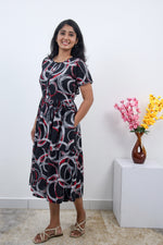 MANGAI new Premium Alpine MAXI Frock Nightgown's for Trending Collection's | Side Pocket with Back Tie Rope | Fancy Petal Sleeve's | Stylish Nightwear for Stylish Woman & Teenage Girl's  (MAL)