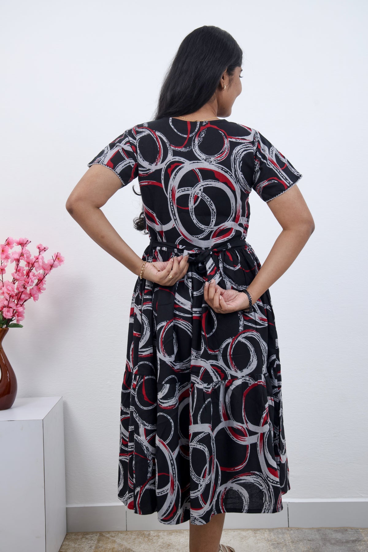 MANGAI new Premium Alpine MAXI Frock Nightgown's for Trending Collection's | Side Pocket with Back Tie Rope | Fancy Petal Sleeve's | Stylish Nightwear for Stylish Woman & Teenage Girl's  (MAL)