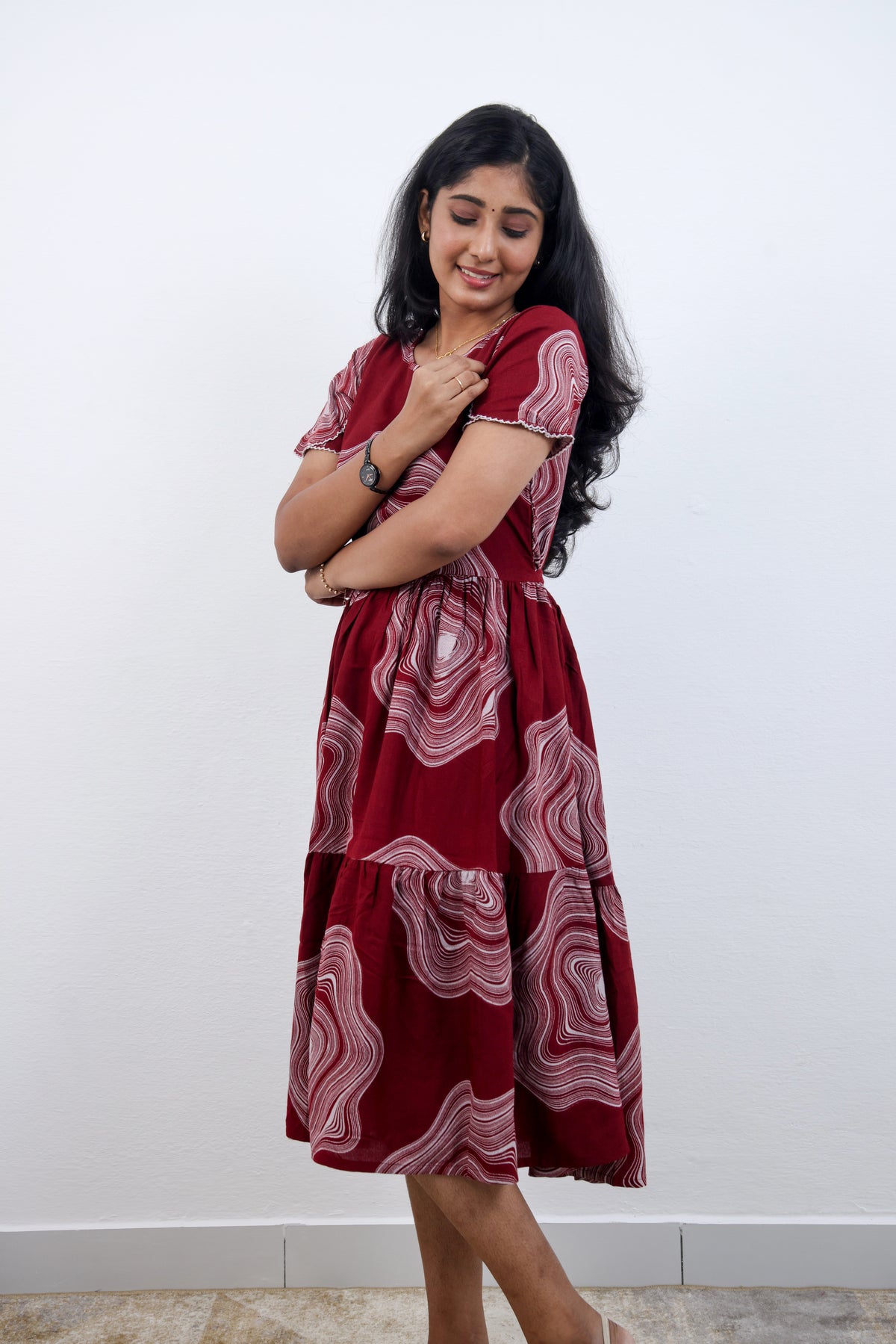 MANGAI new Premium Alpine MAXI Frock Nightgown's for Trending Collection's | Side Pocket with Back Tie Rope | Fancy Petal Sleeve's | Stylish Nightwear for Stylish Woman & Teenage Girl's  (MAL)