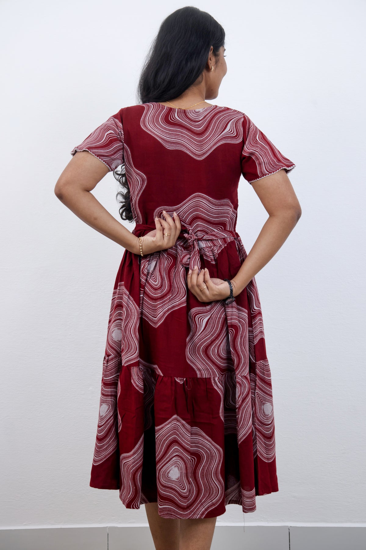 MANGAI new Premium Alpine MAXI Frock Nightgown's for Trending Collection's | Side Pocket with Back Tie Rope | Fancy Petal Sleeve's | Stylish Nightwear for Stylish Woman & Teenage Girl's  (MAL)