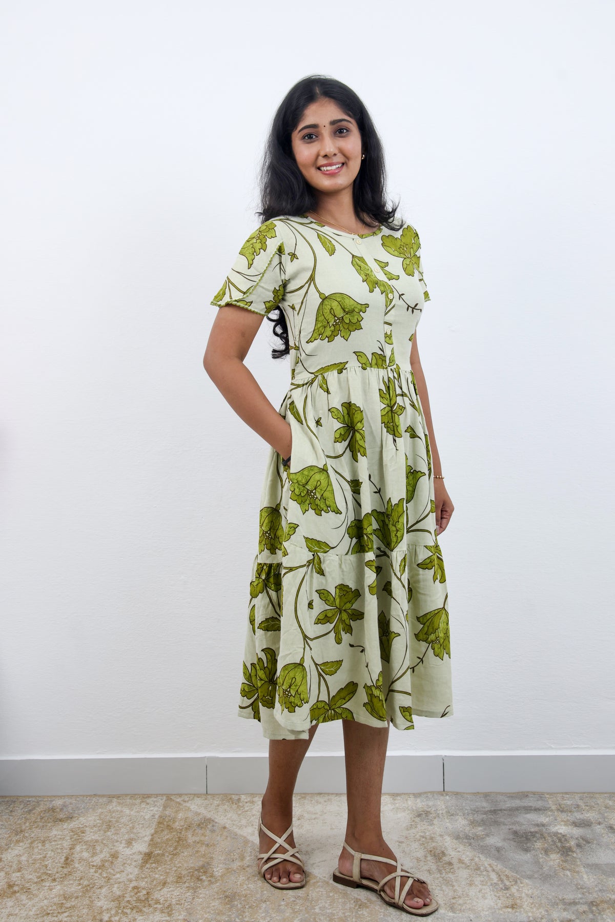 MANGAI new Premium Alpine MAXI Frock Nightgown's for Trending Collection's | Side Pocket with Back Tie Rope | Fancy Petal Sleeve's | Stylish Nightwear for Stylish Woman & Teenage Girl's  (MAL)