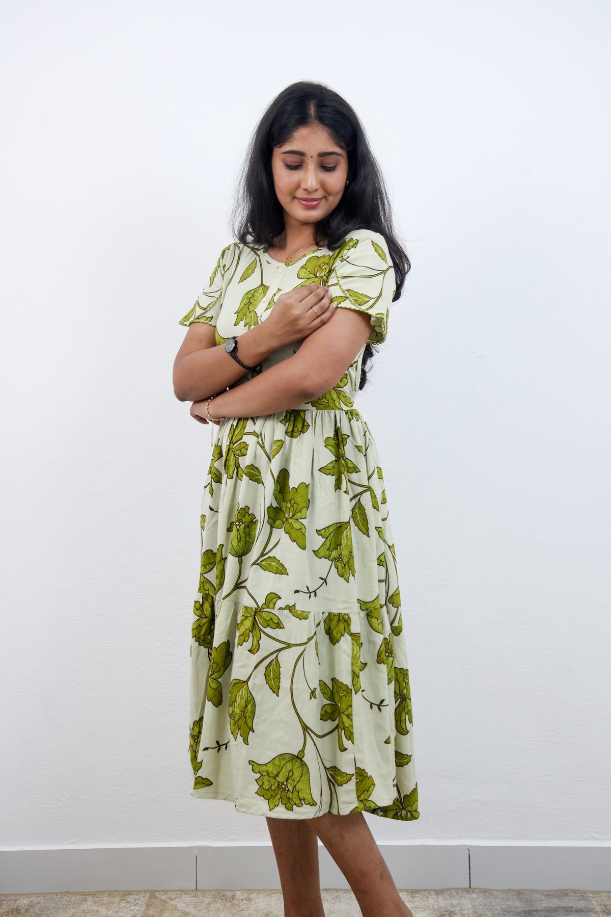 MANGAI new Premium Alpine MAXI Frock Nightgown's for Trending Collection's | Side Pocket with Back Tie Rope | Fancy Petal Sleeve's | Stylish Nightwear for Stylish Woman & Teenage Girl's  (MAL)