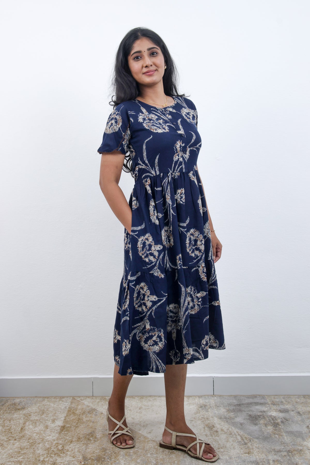 MANGAI new Premium Alpine MAXI Frock Nightgown's for Trending Collection's | Side Pocket with Back Tie Rope | Fancy Petal Sleeve's | Stylish Nightwear for Stylish Woman & Teenage Girl's  (MAL)