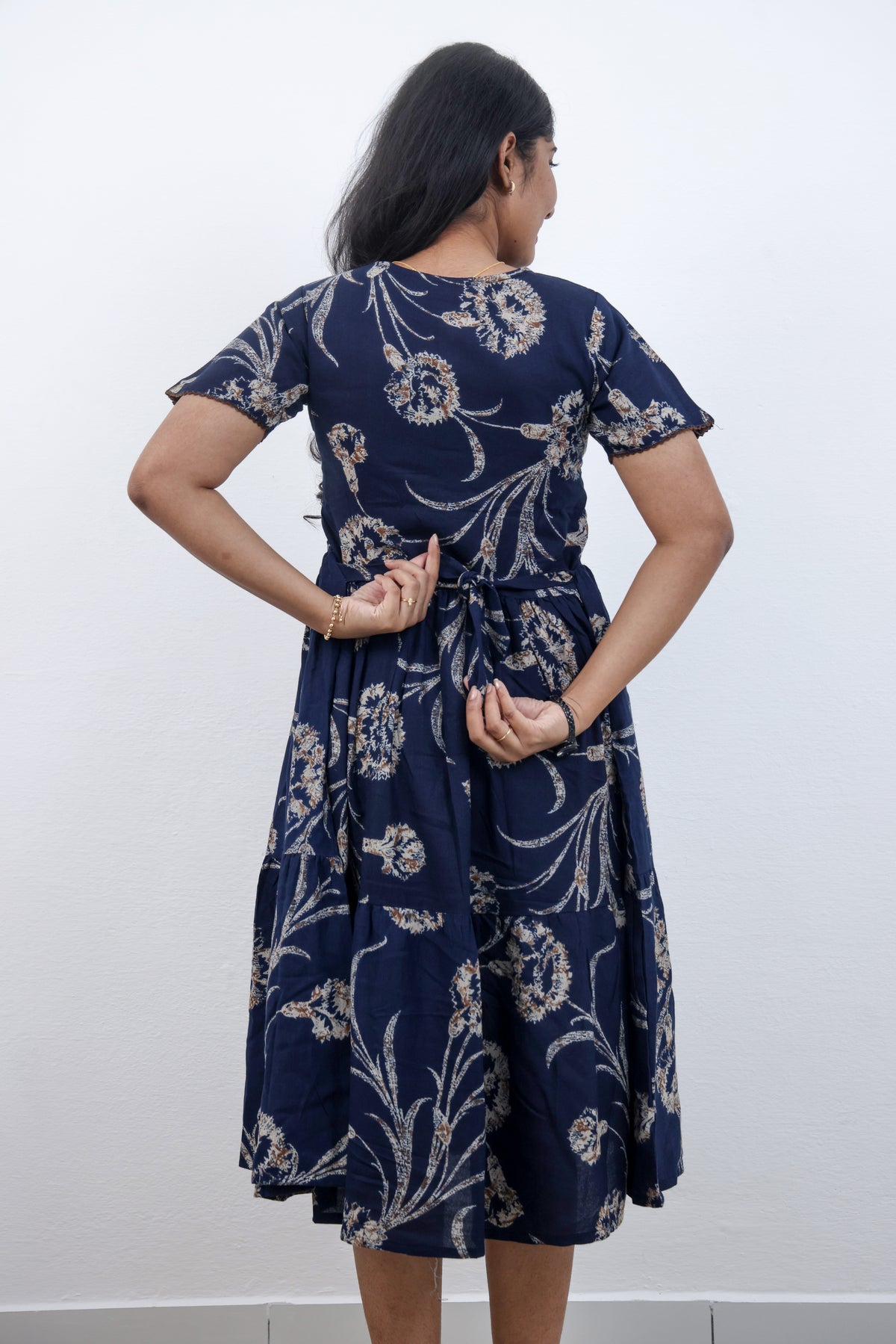 MANGAI new Premium Alpine MAXI Frock Nightgown's for Trending Collection's | Side Pocket with Back Tie Rope | Fancy Petal Sleeve's | Stylish Nightwear for Stylish Woman & Teenage Girl's  (MAL)