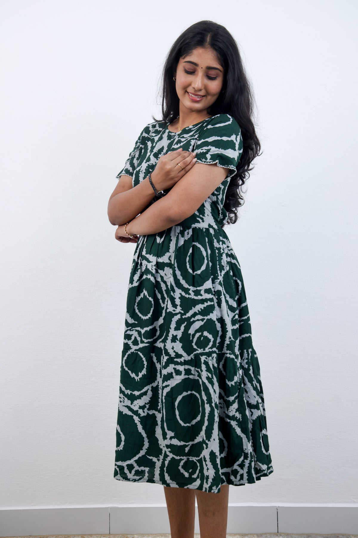 MANGAI new Premium Alpine MAXI Frock Nightgown's for Trending Collection's | Side Pocket with Back Tie Rope | Fancy Petal Sleeve's | Stylish Nightwear for Stylish Woman & Teenage Girl's  (MAL)