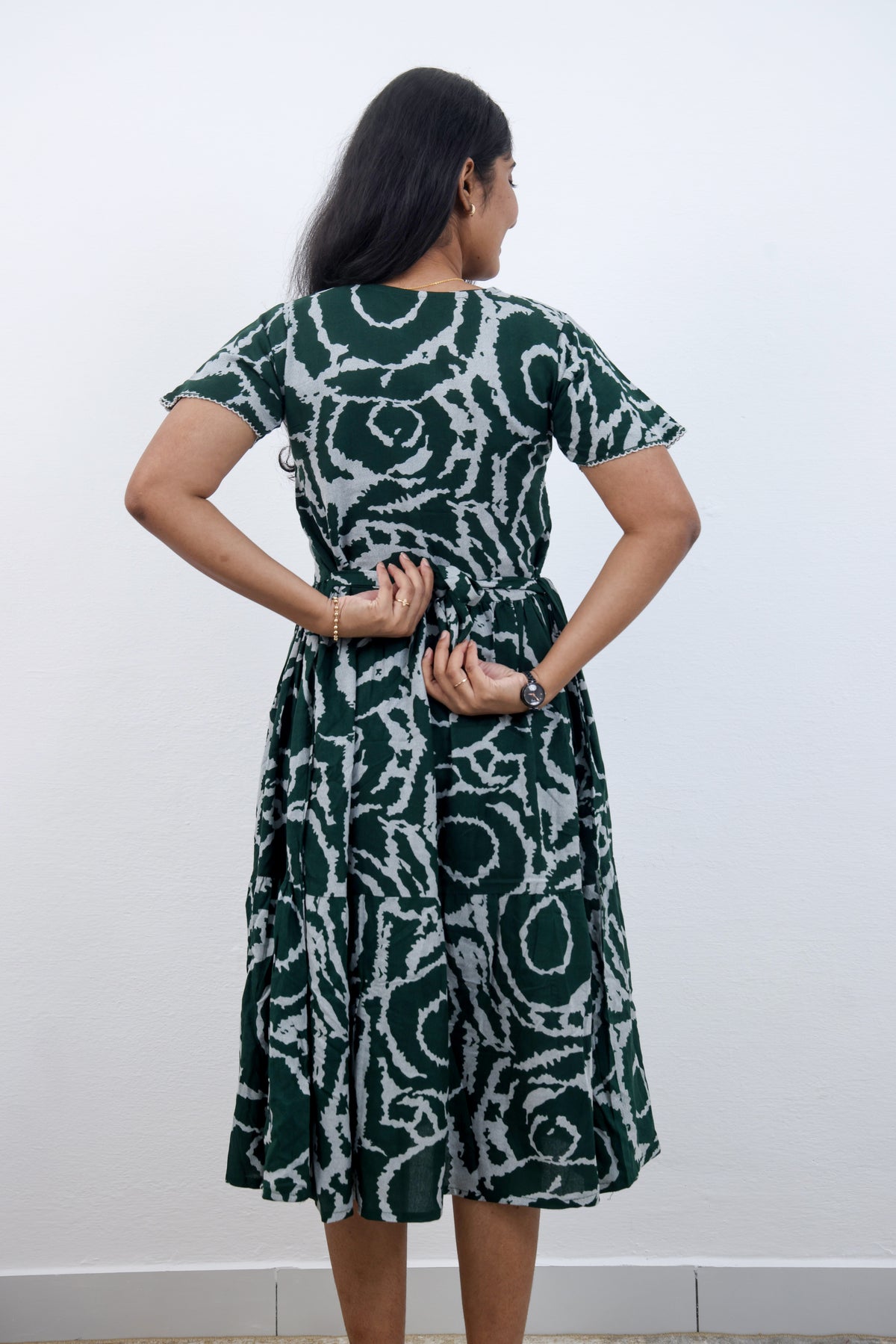 MANGAI new Premium Alpine MAXI Frock Nightgown's for Trending Collection's | Side Pocket with Back Tie Rope | Fancy Petal Sleeve's | Stylish Nightwear for Stylish Woman & Teenage Girl's  (MAL)