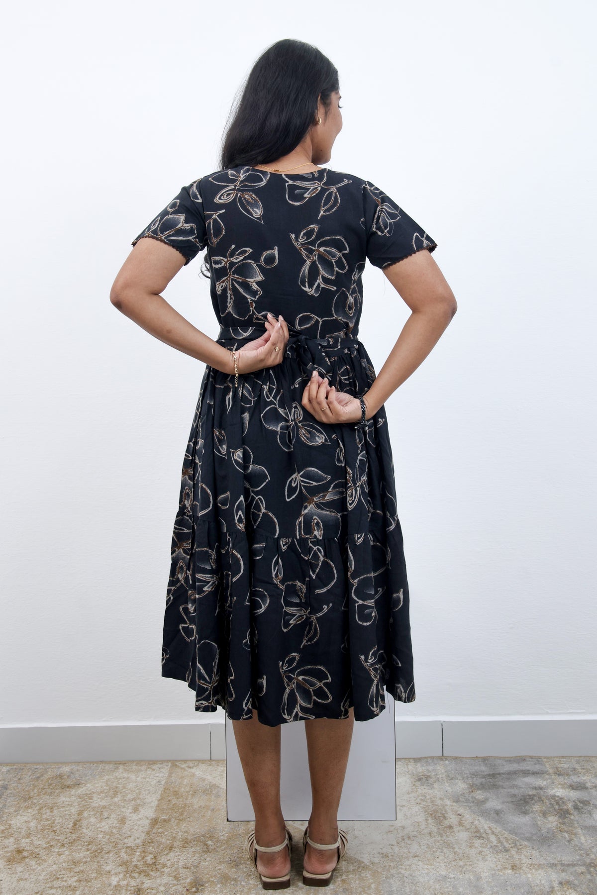 MANGAI new Premium Alpine MAXI Frock Nightgown's for Trending Collection's | Side Pocket with Back Tie Rope | Fancy Petal Sleeve's | Stylish Nightwear for Stylish Woman & Teenage Girl's  (MAL)