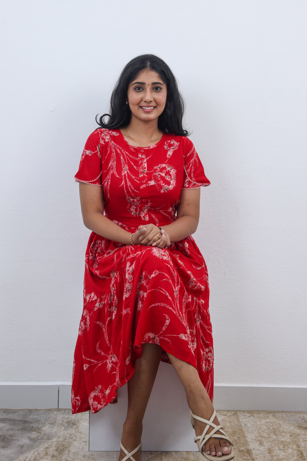 MANGAI new Premium Alpine MAXI Frock Nightgown's for Trending Collection's | Side Pocket with Back Tie Rope | Fancy Petal Sleeve's | Stylish Nightwear for Stylish Woman & Teenage Girl's  (MAL)