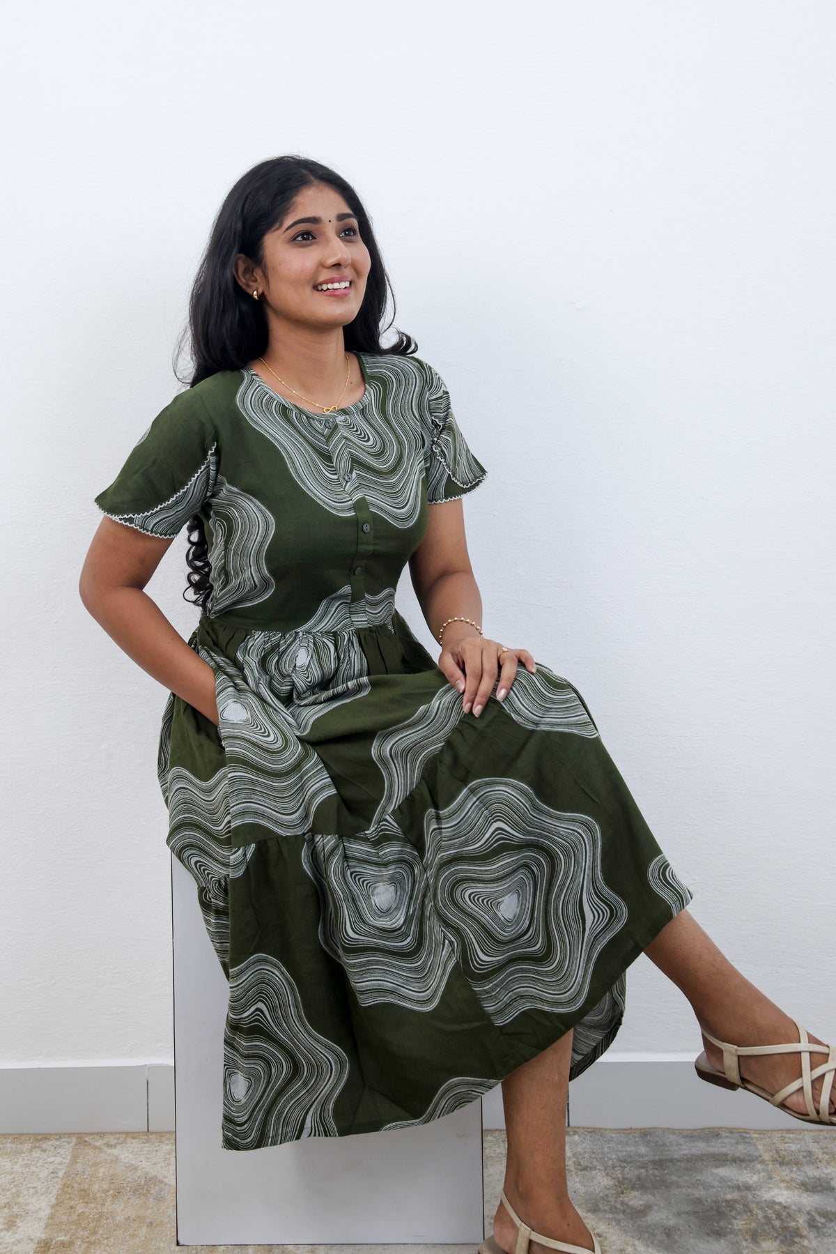 MANGAI new Premium Alpine MAXI Frock Nightgown's for Trending Collection's | Side Pocket with Back Tie Rope | Fancy Petal Sleeve's | Stylish Nightwear for Stylish Woman & Teenage Girl's  (MAL)