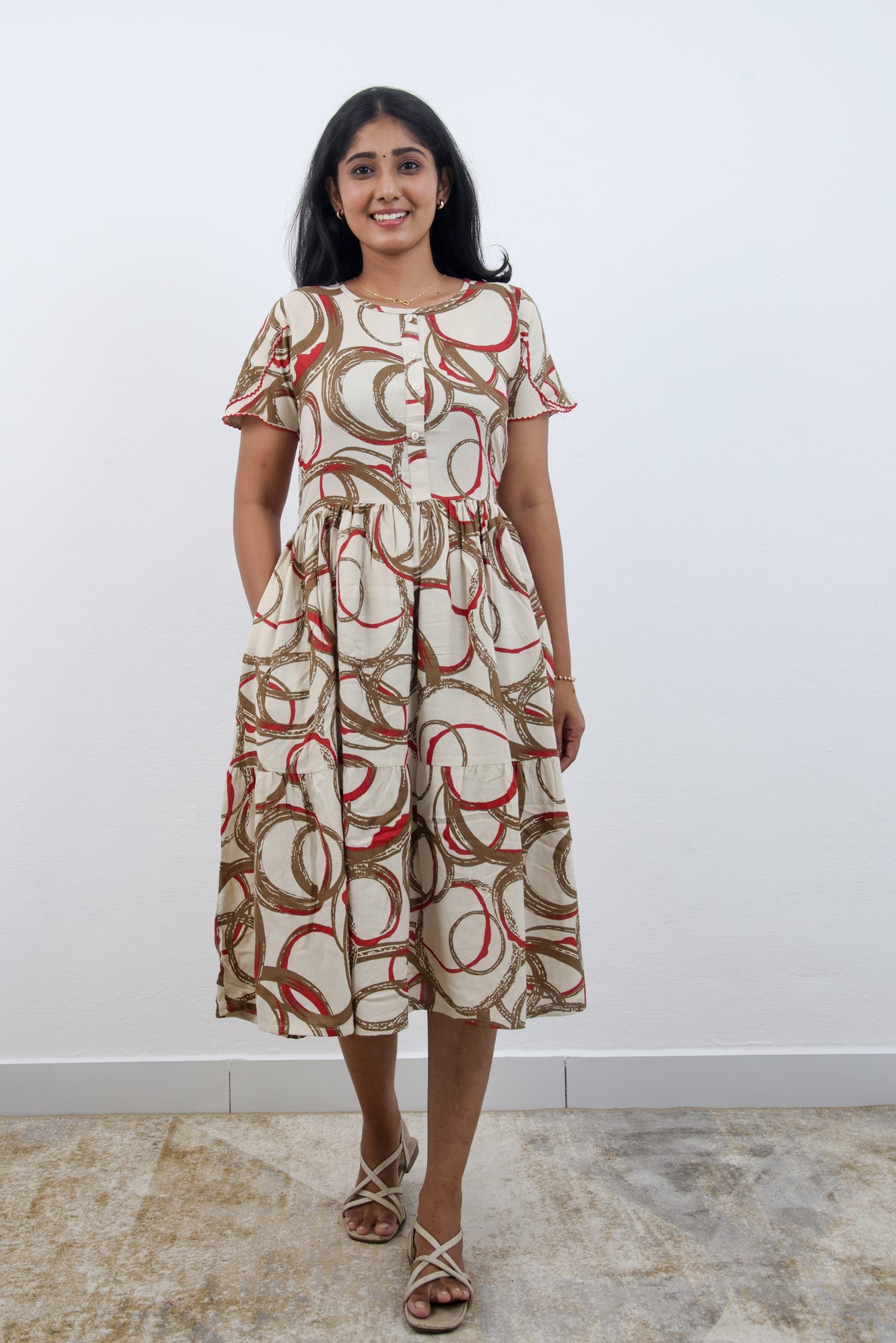 MANGAI new Premium Alpine MAXI Frock Nightgown's for Trending Collection's | Side Pocket with Back Tie Rope | Fancy Petal Sleeve's | Stylish Nightwear for Stylish Woman & Teenage Girl's  (MAL)