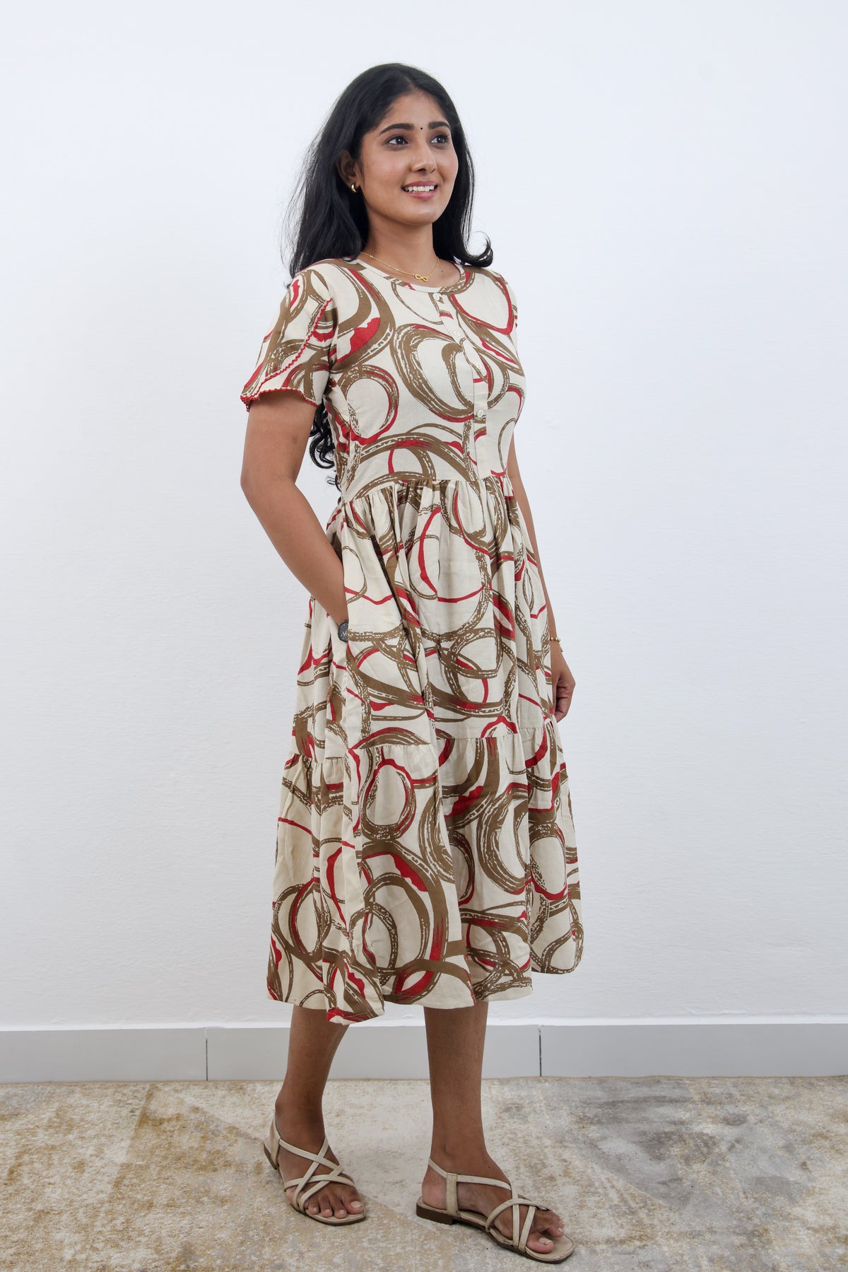 MANGAI new Premium Alpine MAXI Frock Nightgown's for Trending Collection's | Side Pocket with Back Tie Rope | Fancy Petal Sleeve's | Stylish Nightwear for Stylish Woman & Teenage Girl's  (MAL)