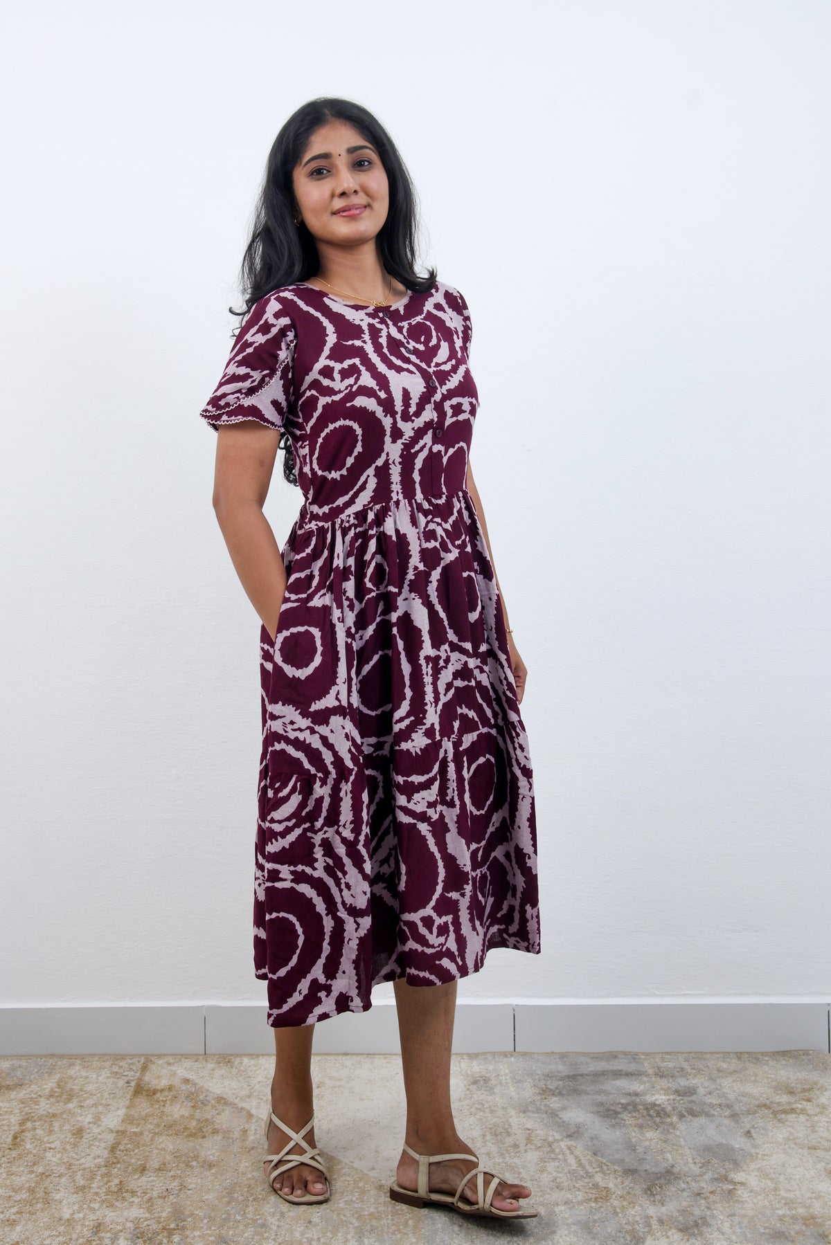 MANGAI new Premium Alpine MAXI Frock Nightgown's for Trending Collection's | Side Pocket with Back Tie Rope | Fancy Petal Sleeve's | Stylish Nightwear for Stylish Woman & Teenage Girl's  (MAL)