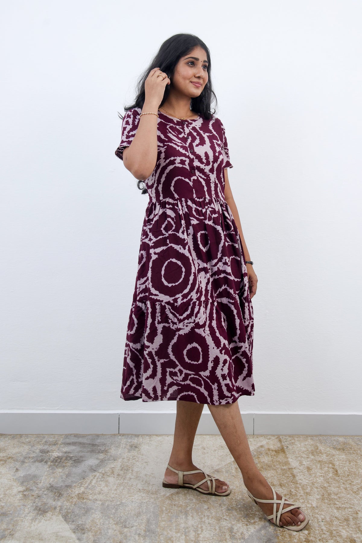 MANGAI new Premium Alpine MAXI Frock Nightgown's for Trending Collection's | Side Pocket with Back Tie Rope | Fancy Petal Sleeve's | Stylish Nightwear for Stylish Woman & Teenage Girl's  (MAL)