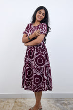 MANGAI new Premium Alpine MAXI Frock Nightgown's for Trending Collection's | Side Pocket with Back Tie Rope | Fancy Petal Sleeve's | Stylish Nightwear for Stylish Woman & Teenage Girl's  (MAL)