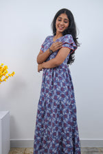 Stylish Alpine 3 Layer Frock Model Nighties| Fancy Sleeves & Neck Pattern| Side Pocket with Back Tie Rope | Perfect Nightwear Trendy Women's (AFK)