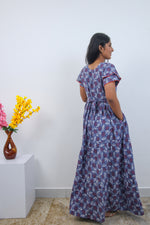 Stylish Alpine 3 Layer Frock Model Nighties| Fancy Sleeves & Neck Pattern| Side Pocket with Back Tie Rope | Perfect Nightwear Trendy Women's (AFK)