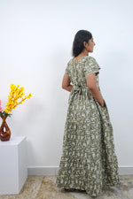 Stylish Alpine 3 Layer Frock Model Nighties| Fancy Sleeves & Neck Pattern| Side Pocket with Back Tie Rope | Perfect Nightwear Trendy Women's (AFK)