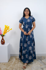 Stylish Alpine 3 Layer Frock Model Nighties| Fancy Sleeves & Neck Pattern| Side Pocket with Back Tie Rope | Perfect Nightwear Trendy Women's (AFK)