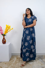 Stylish Alpine 3 Layer Frock Model Nighties| Fancy Sleeves & Neck Pattern| Side Pocket with Back Tie Rope | Perfect Nightwear Trendy Women's (AFK)