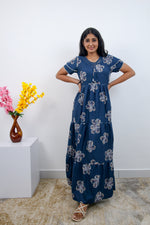 Stylish Alpine 3 Layer Frock Model Nighties| Fancy Sleeves & Neck Pattern| Side Pocket with Back Tie Rope | Perfect Nightwear Trendy Women's (AFK)