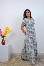 Stylish Alpine 3 Layer Frock Model Nighties| Fancy Sleeves & Neck Pattern| Side Pocket with Back Tie Rope | Perfect Nightwear Trendy Women's (AFK)