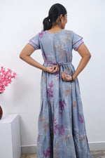 Stylish Alpine 3 Layer Frock Model Nighties| Fancy Sleeves & Neck Pattern| Side Pocket with Back Tie Rope | Perfect Nightwear Trendy Women's (AFK)