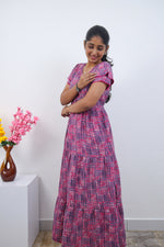 Stylish Alpine 3 Layer Frock Model Nighties| Fancy Sleeves & Neck Pattern| Side Pocket with Back Tie Rope | Perfect Nightwear Trendy Women's (AFK)