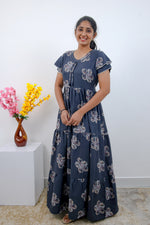 Stylish Alpine 3 Layer Frock Model Nighties| Fancy Sleeves & Neck Pattern| Side Pocket with Back Tie Rope | Perfect Nightwear Trendy Women's (AFK)