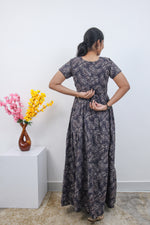 Stylish Alpine 3 Layer Frock Model Nighties| Fancy Sleeves & Neck Pattern| Side Pocket with Back Tie Rope | Perfect Nightwear Trendy Women's (AFK)