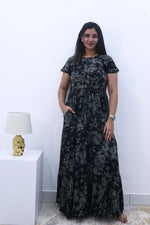 Imported Rayon Gathering Frock Model Night Gown's | Front Adjustable Gathering Style Rope Rope | Front Closed Button | Double Layer Sleeve | Trending Collection's for Stylish Women's (IRF)