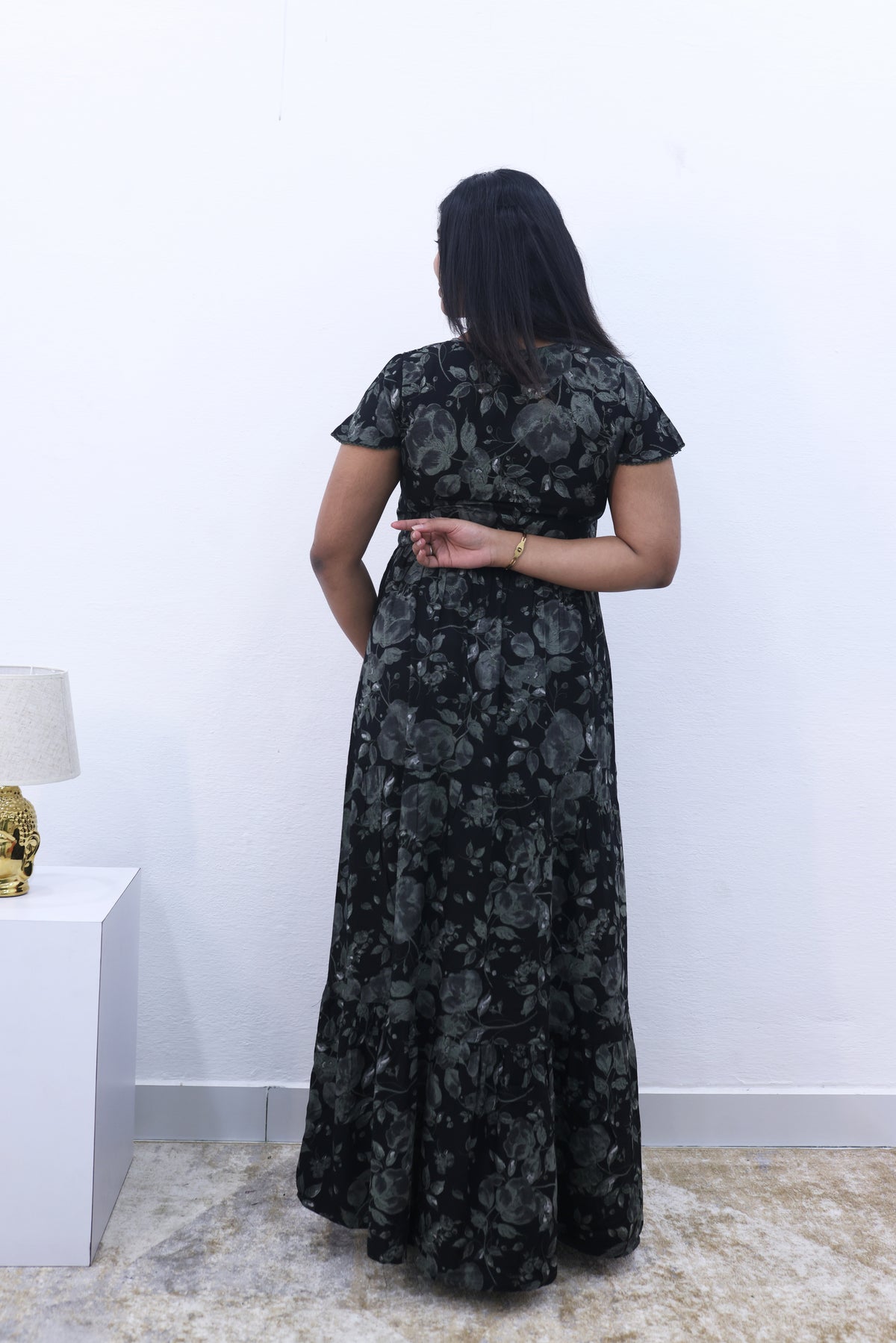 Imported Rayon Gathering Frock Model Night Gown's | Front Adjustable Gathering Style Rope Rope | Front Closed Button | Double Layer Sleeve | Trending Collection's for Stylish Women's (IRF)