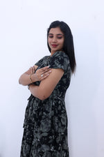 Imported Rayon Gathering Frock Model Night Gown's | Front Adjustable Gathering Style Rope Rope | Front Closed Button | Double Layer Sleeve | Trending Collection's for Stylish Women's (IRF)