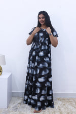 Imported Rayon Gathering Frock Model Night Gown's | Front Adjustable Gathering Style Rope Rope | Front Closed Button | Double Layer Sleeve | Trending Collection's for Stylish Women's (IRF)