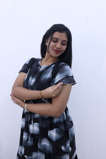 Imported Rayon Gathering Frock Model Night Gown's | Front Adjustable Gathering Style Rope Rope | Front Closed Button | Double Layer Sleeve | Trending Collection's for Stylish Women's (IRF)