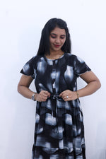 Imported Rayon Gathering Frock Model Night Gown's | Front Adjustable Gathering Style Rope Rope | Front Closed Button | Double Layer Sleeve | Trending Collection's for Stylish Women's (IRF)