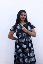 Imported Rayon Gathering Frock Model Night Gown's | Front Adjustable Gathering Style Rope Rope | Front Closed Button | Double Layer Sleeve | Trending Collection's for Stylish Women's (IRF)