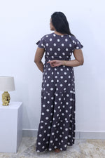 Imported Rayon Gathering Frock Model Night Gown's | Front Adjustable Gathering Style Rope Rope | Front Closed Button | Double Layer Sleeve | Trending Collection's for Stylish Women's (IRF)