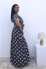 Imported Rayon Gathering Frock Model Night Gown's | Front Adjustable Gathering Style Rope Rope | Front Closed Button | Double Layer Sleeve | Trending Collection's for Stylish Women's (IRF)