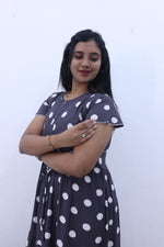 Imported Rayon Gathering Frock Model Night Gown's | Front Adjustable Gathering Style Rope Rope | Front Closed Button | Double Layer Sleeve | Trending Collection's for Stylish Women's (IRF)