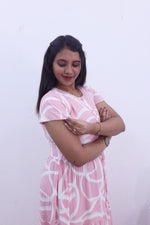 Imported Rayon Gathering Frock Model Night Gown's | Front Adjustable Gathering Style Rope Rope | Front Closed Button | Double Layer Sleeve | Trending Collection's for Stylish Women's (IRF)