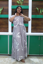 Imported Rayon Gathering Frock Model Night Gown's | Front Adjustable Gathering Style Rope Rope | Front Closed Button | Double Layer Sleeve | Trending Collection's for Stylish Women's (IRF)