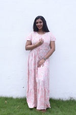 Imported Rayon Gathering Frock Model Night Gown's | Front Adjustable Gathering Style Rope Rope | Front Closed Button | Double Layer Sleeve | Trending Collection's for Stylish Women's (IRF)