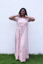 Imported Rayon Gathering Frock Model Night Gown's | Front Adjustable Gathering Style Rope Rope | Front Closed Button | Double Layer Sleeve | Trending Collection's for Stylish Women's (IRF)