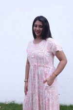 Imported Rayon Gathering Frock Model Night Gown's | Front Adjustable Gathering Style Rope Rope | Front Closed Button | Double Layer Sleeve | Trending Collection's for Stylish Women's (IRF)