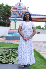 Imported Rayon Gathering Frock Model Night Gown's | Front Adjustable Gathering Style Rope Rope | Front Closed Button | Double Layer Sleeve | Trending Collection's for Stylish Women's (IRF)